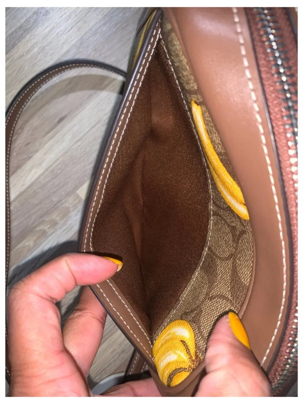 COACH Mini Jamie Camera Bag - Signature Canvas - Bananas - PreLoved - Like New
